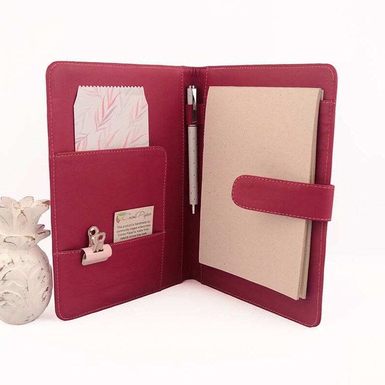 A5 Leather PadFolio / Portfolio / Note Pad Holder Etsy