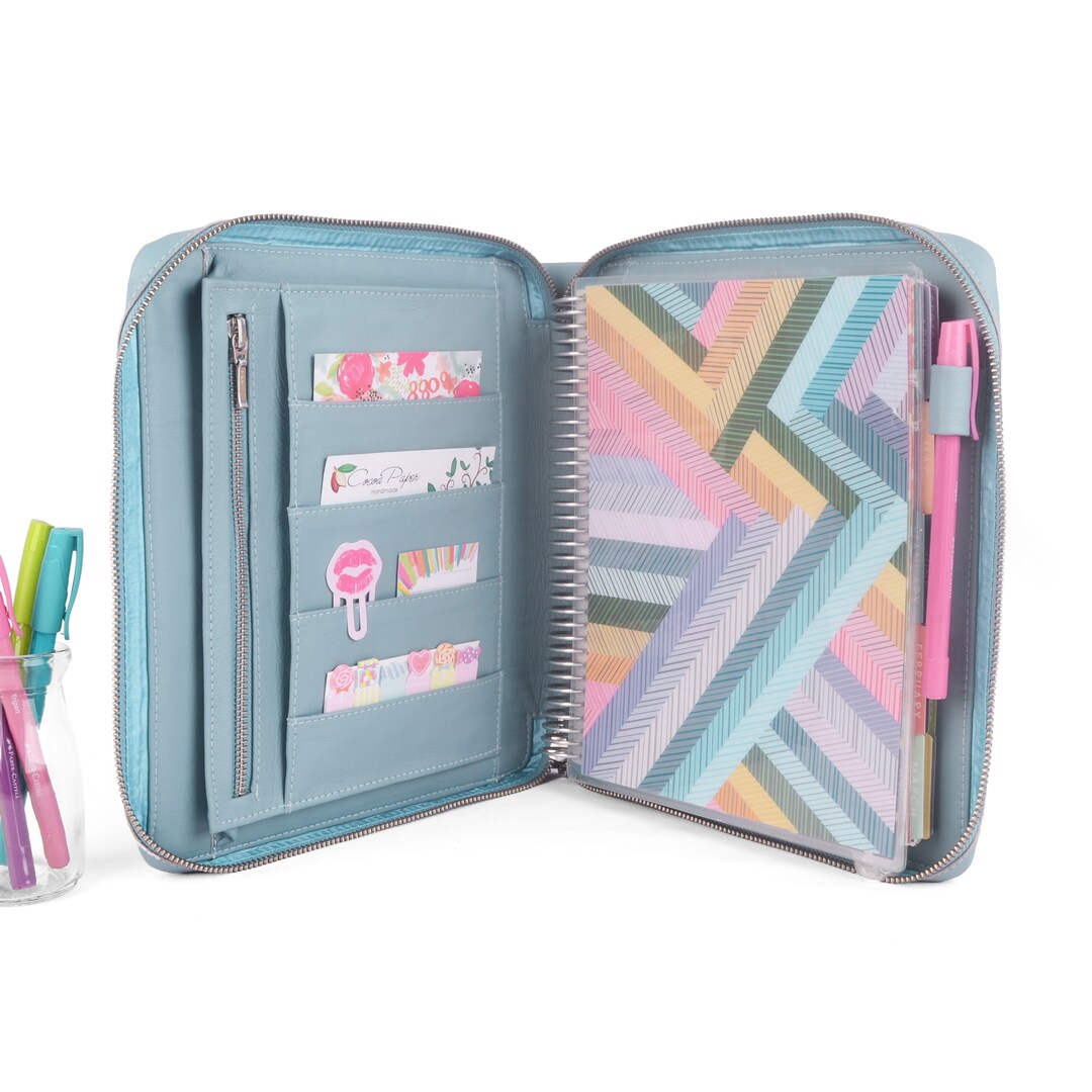 AVA Zippered 7x9 Planner Cover for Coil Bound / Discbound Planners Like