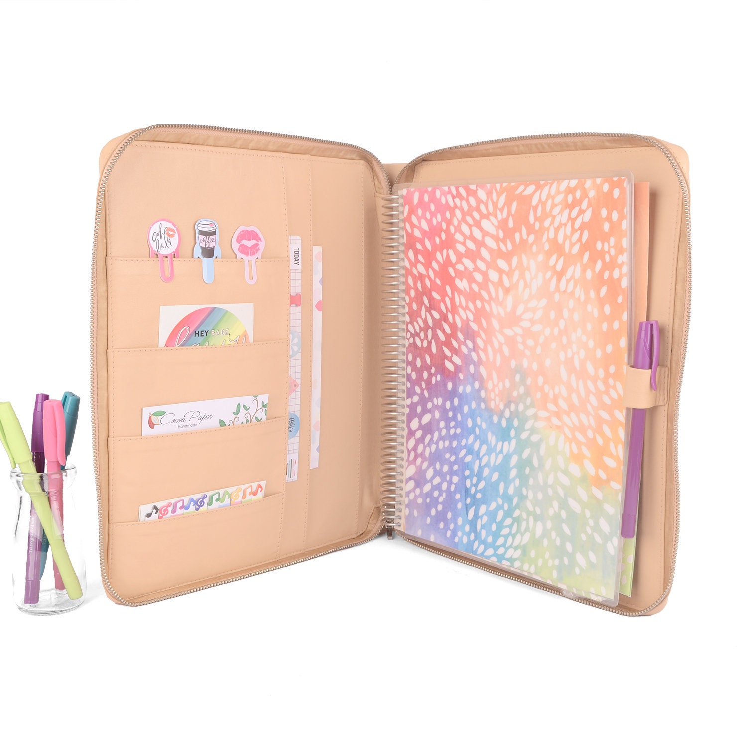 GEM Zippered Large Planner Cover for 8.5 x 11 Etsy