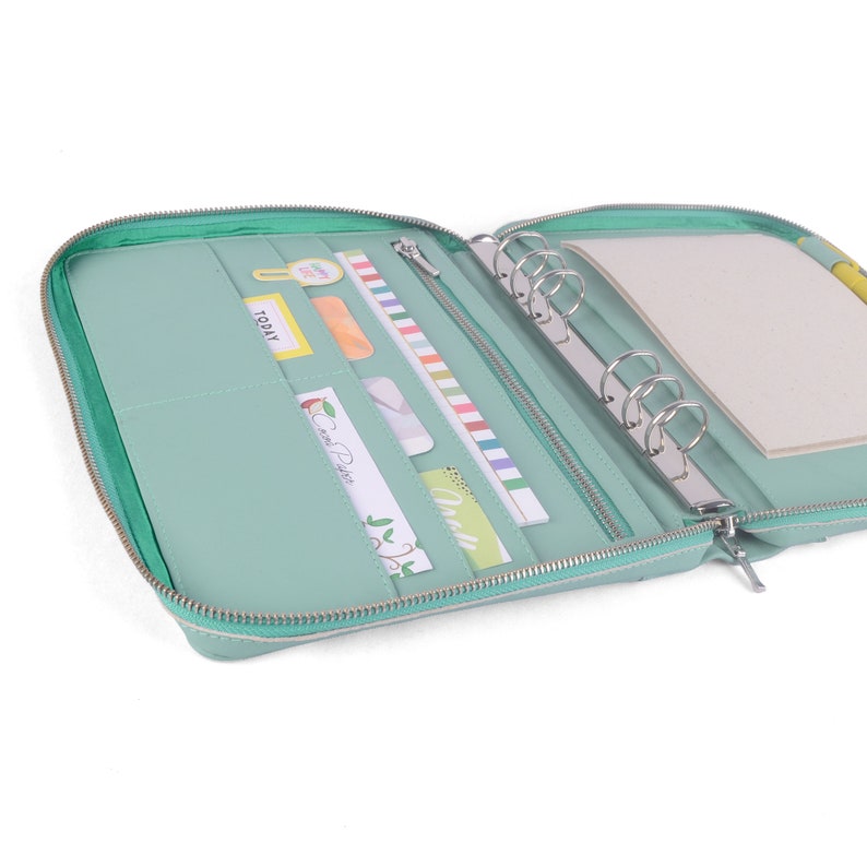 COACH Zippered A5 Leather Ring Binder Personal Planner 6 Etsy