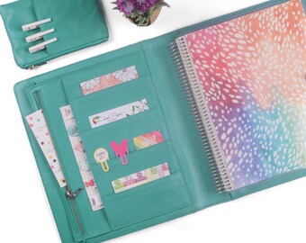Glitter Cheveron Big Happy Planner Cover Teachers Notebook