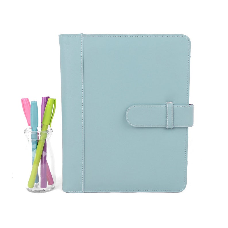 a5 leather binder 6 ring planner