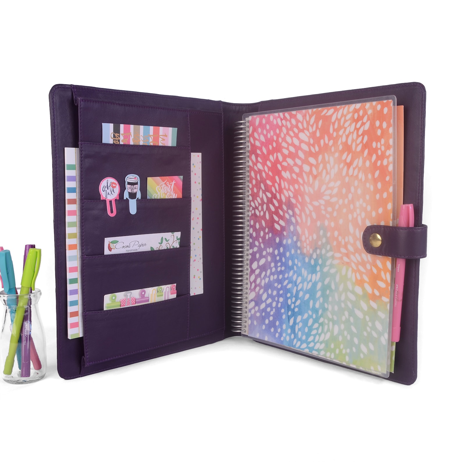 OPAL Large Planner Cover for 8.5 X 11 Coil Bound Etsy