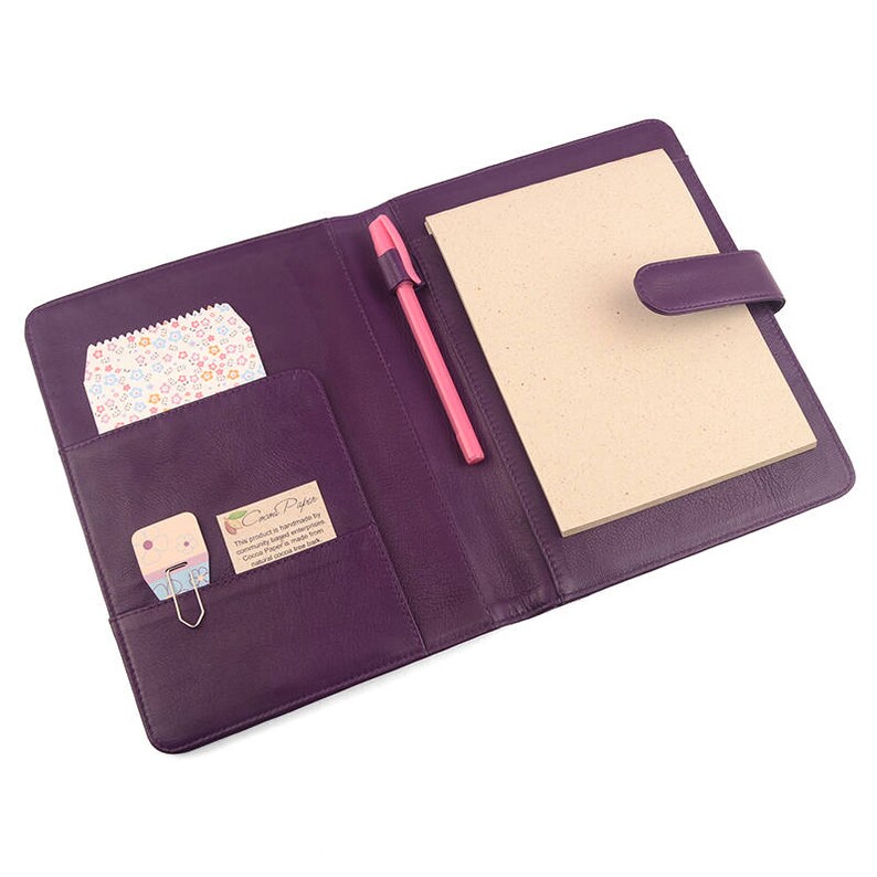 A5 Leather PadFolio / Portfolio / Note Pad Holder Etsy