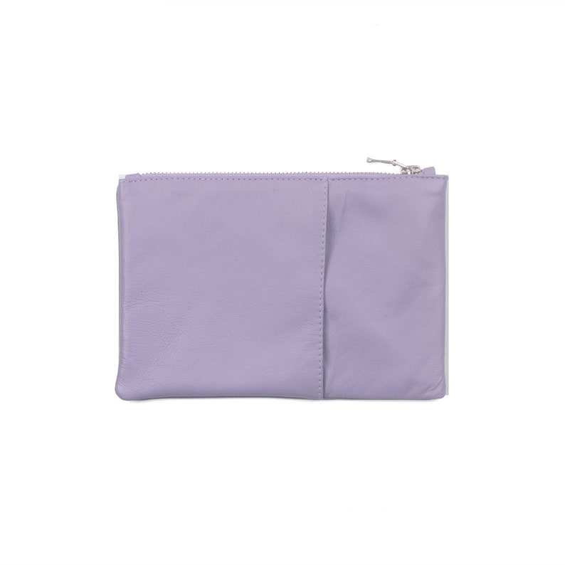 ROSE Leather Planner Pouch / Accessory Organizer Pouch Bag. Etsy