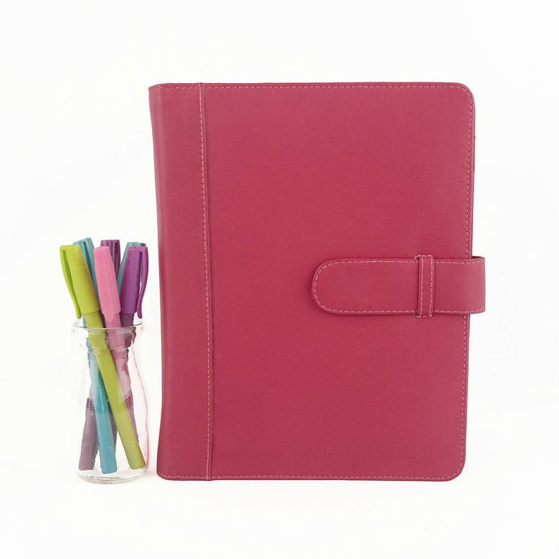 CLASSIC A5 Leather Ring Binder Planner 6 Ring Lots of Etsy