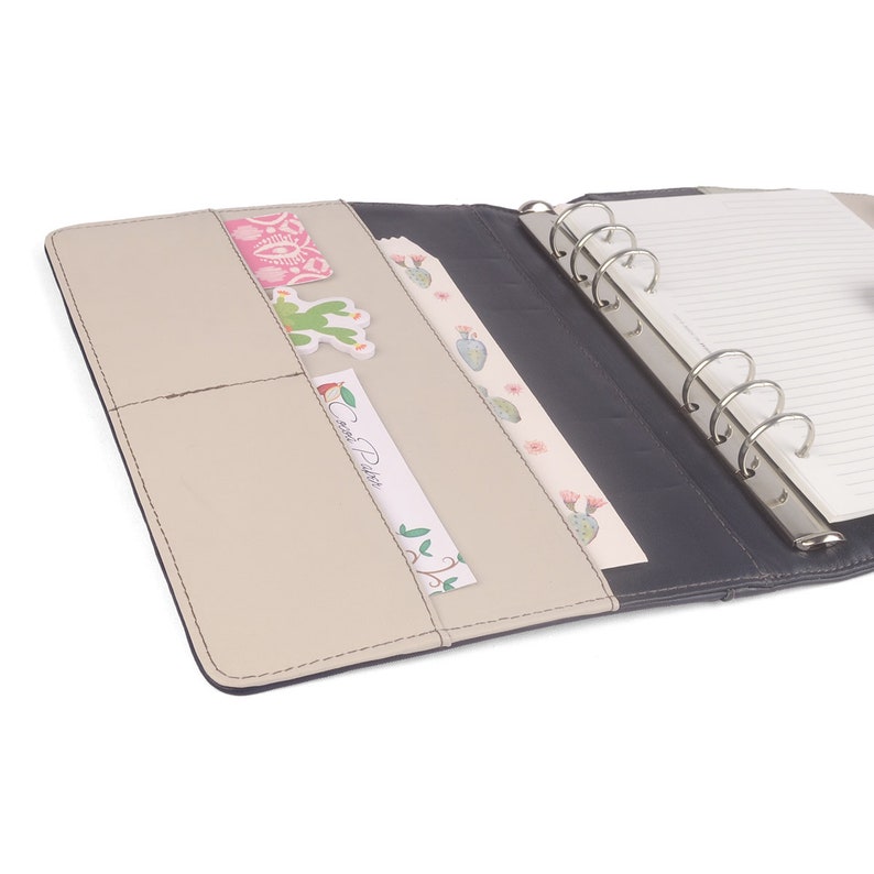 CREW A5 Leather Ring Binder Planner 6 Ring Lots of Etsy