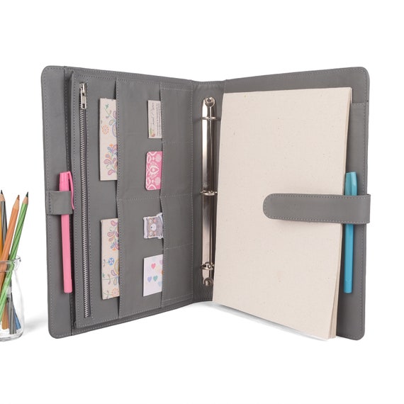 ORIGINAL A4 Leather Ring Binder Planner / Organizer 3 or 4 Etsy