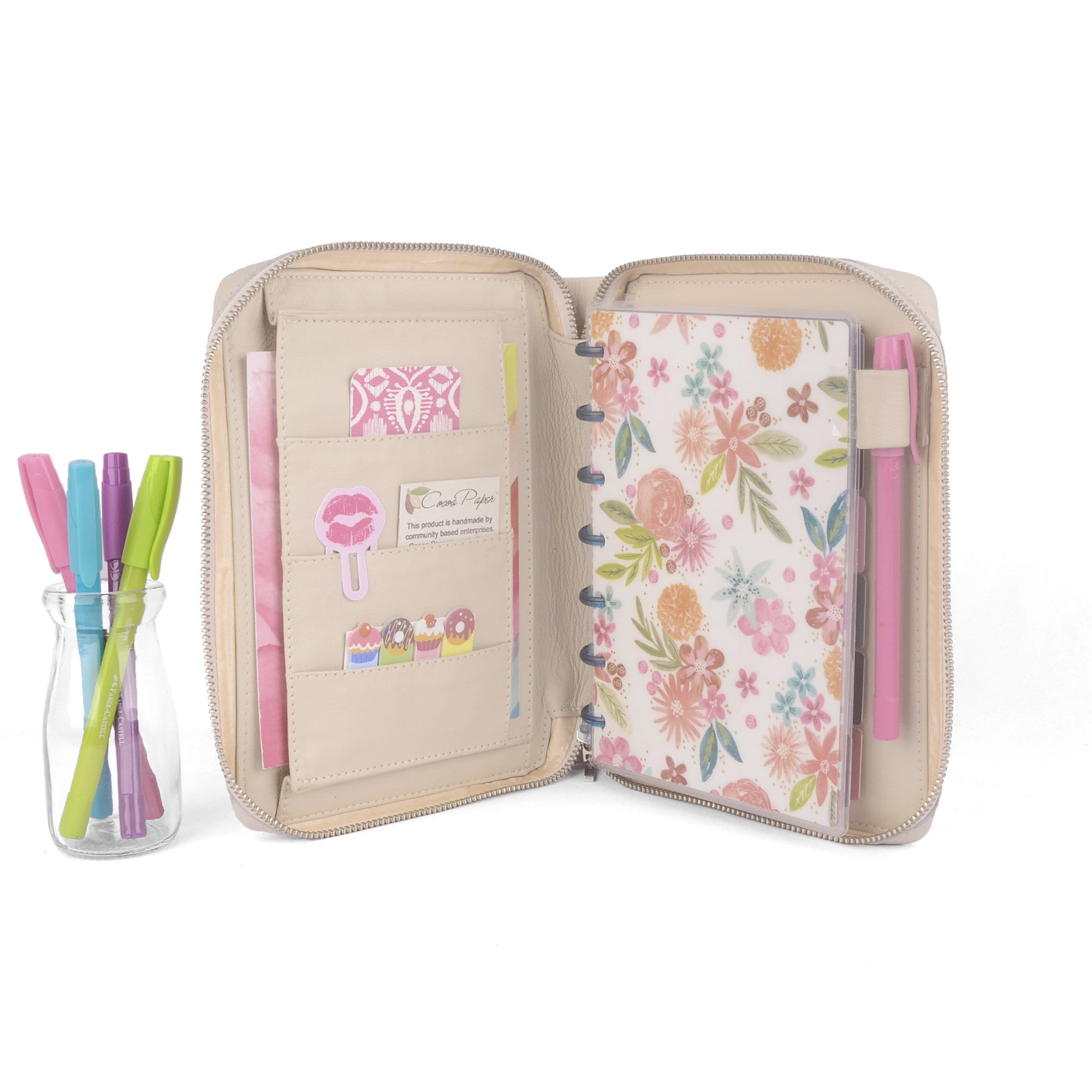 JANE Zippered Mini Planner Cover for Coil Bound / Discbound Etsy