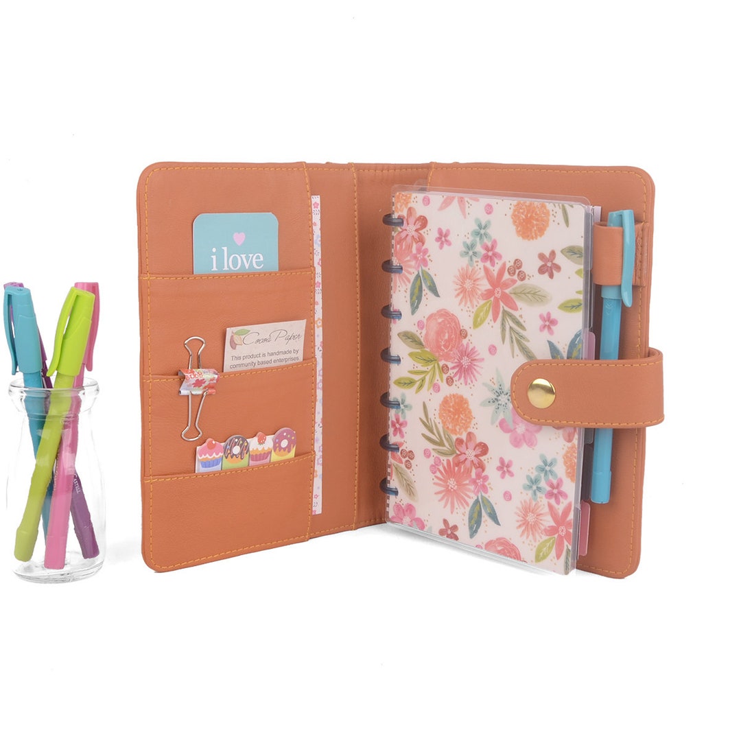 JOY Mini Planner Cover for Coil Bound / Discbound Planners Like Happy