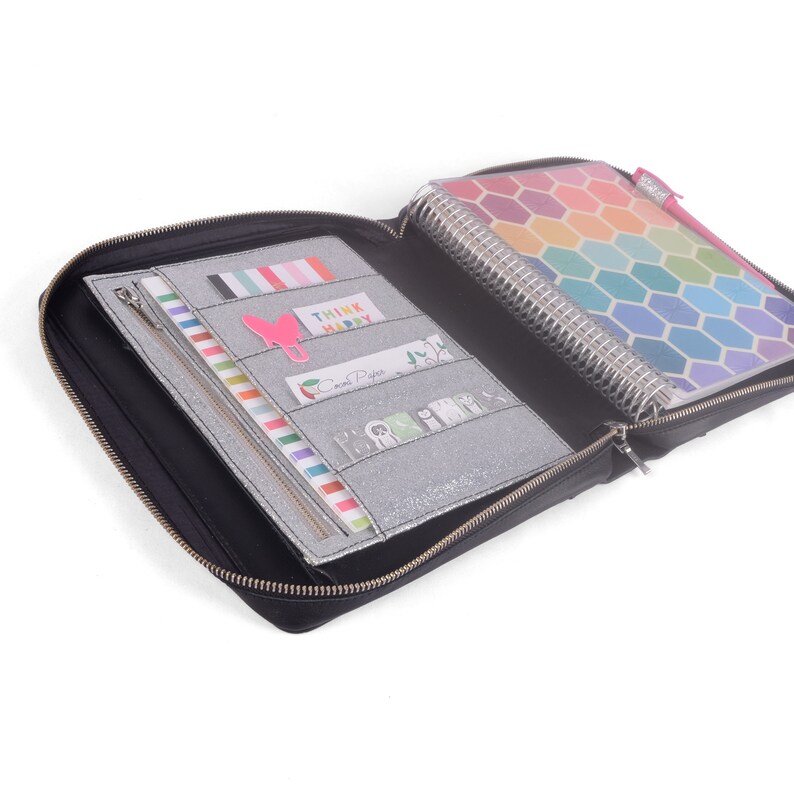 AVA Zippered Two Tone 7x9 Planner Cover for 7x9 Coil Bound / Etsy