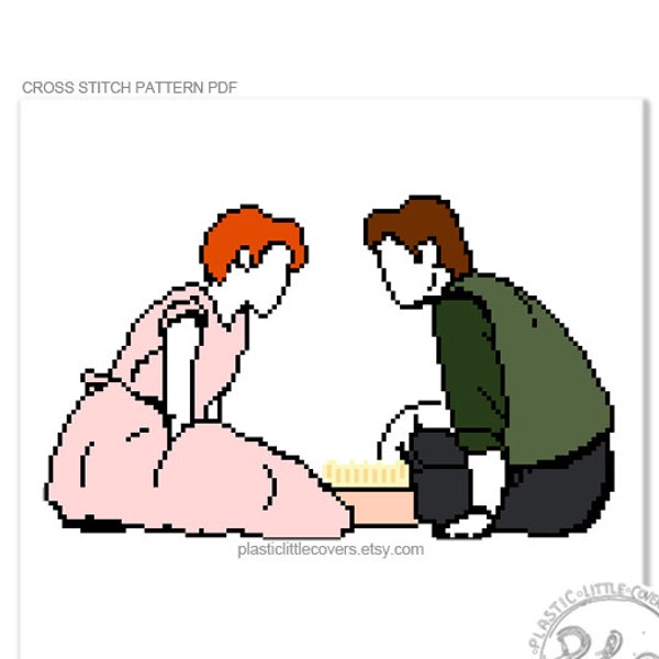 Sixteen Candles Character Cross Stitch Pattern. Digital Download PDF.