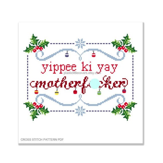 Snarky Christmas Sayings  Counted Cross Stitch Pattern Book