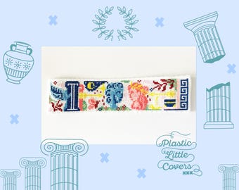 Bladwijzer kruissteekpatroon PDF - Eros en Psyche - Modern Book Lover Gift - Griekse mythologie - Klassiek esthetisch literair cadeau DIY