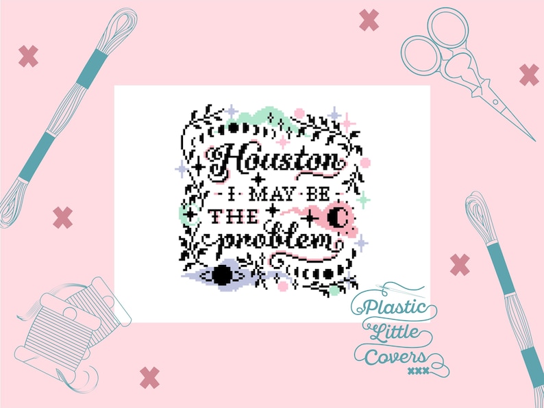 3 Modern Cross Stitch Patterns Bundle – Plastic Little Covers (PDF) image 10