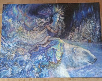 Glitzernde Polarprinzessin, fertiges Puzzle