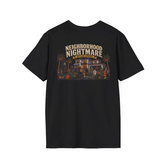 Neighborhood Nightmare Halloween Graphic Tee | Outlaw Apparel Co.