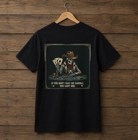 Cowboy Skull Graphic T-Shirt | Western Skull Hat Tee