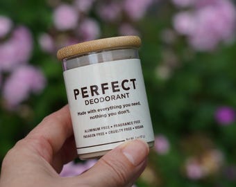 Handmade Magnesium Deodorant – Sensitive Skin, Aluminum Free, 4 Ingredients (Glass Jar)