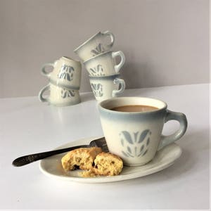 Vintage Syracuse China Restaurant Coffee Cups Set of Six | Mid Century Restaurant Tableware