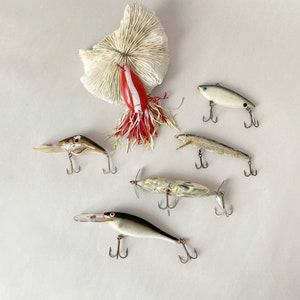 Collection of Six Vintage Fishing Lures Set No. 3 image 1
