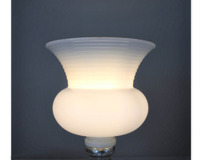 Glass Torchiere Diffuser Vintage Milk Glass Lamp Diffuser | White Torchiere Globe | Floor Lamp ...