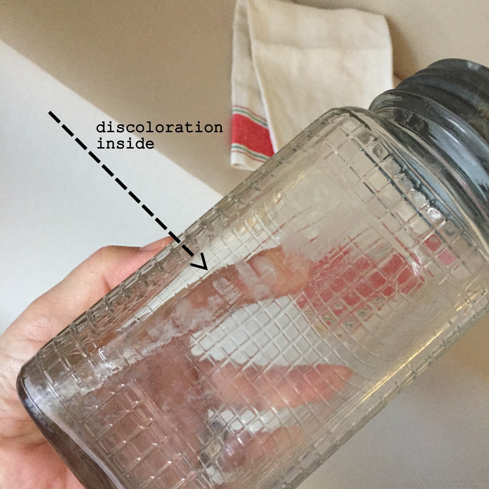 Vintage Clear Glass Canning Jar With Zinc Ball Lid Etsy