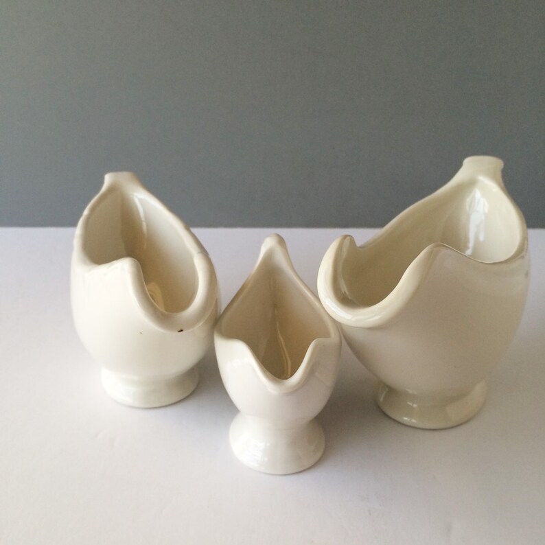 Three Vintage Restaurant Gravy Boats White Gravy Boats Hotel Etsy