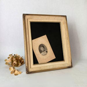 Vintage Metal Picture Frame with Velvet Border for 8&quot; x 10&quot; Image