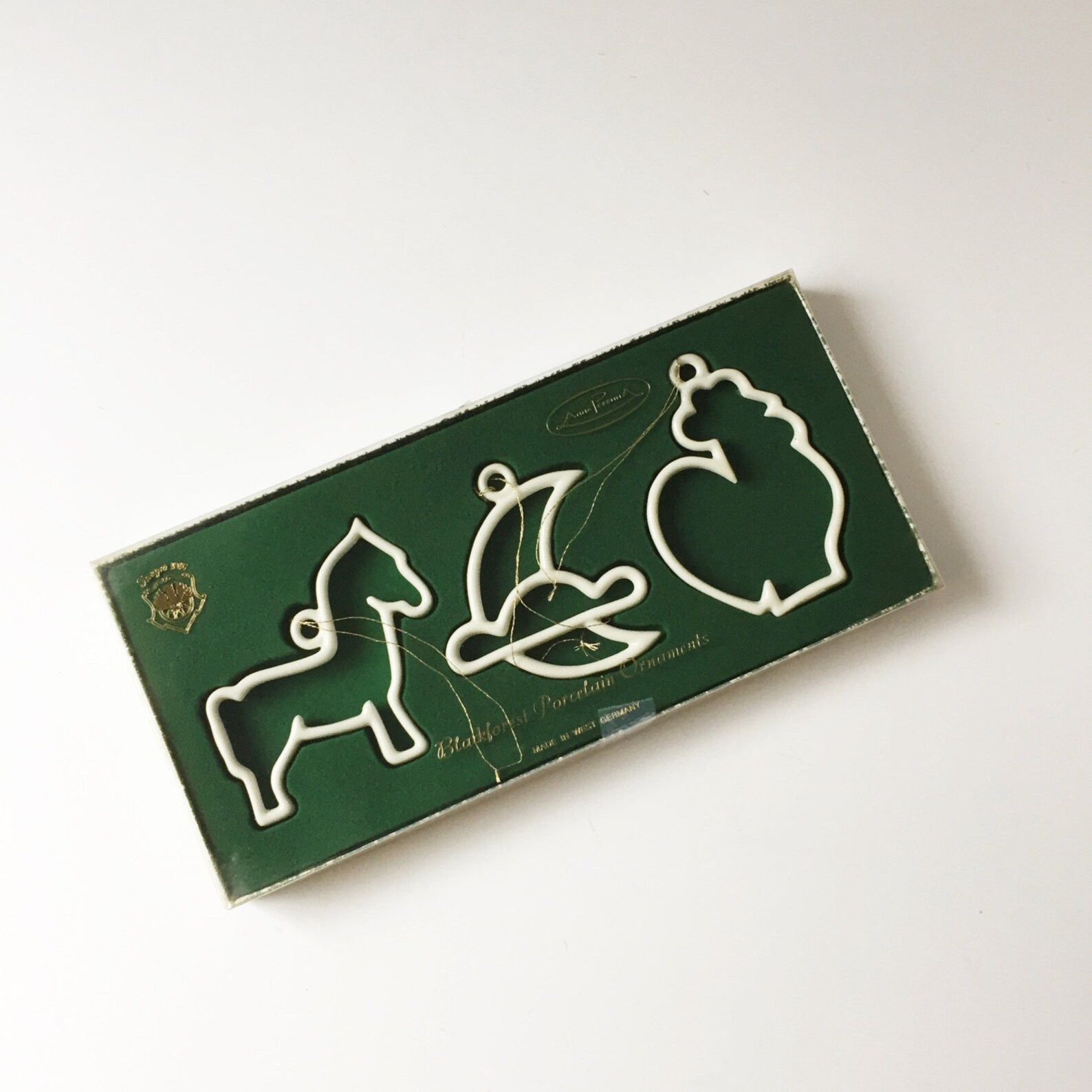 Rare Vintage Porcelain Ornaments Black Forest Anna Perenna Etsy