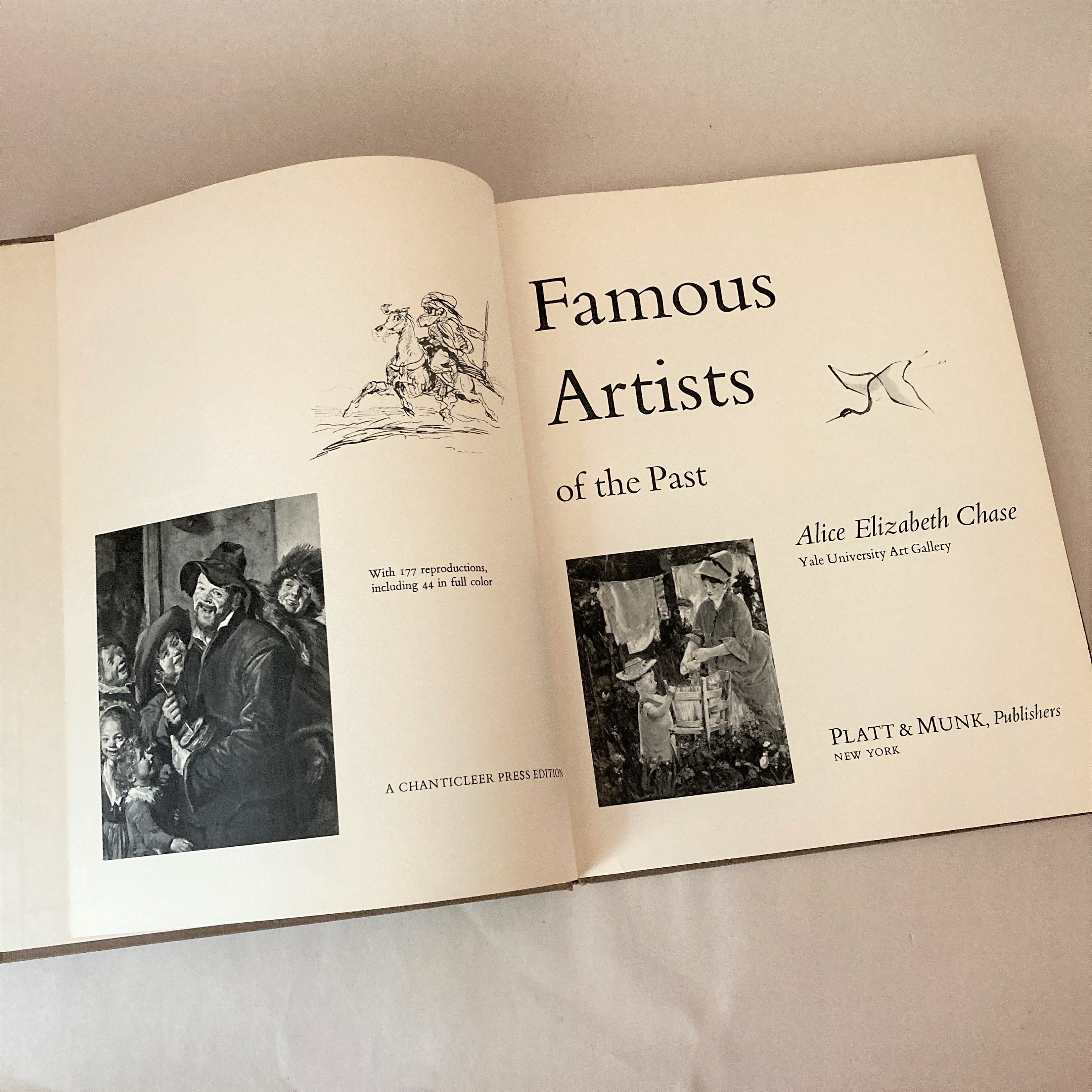 Vintage 1964 Book Famous Artists of the Past by Alice