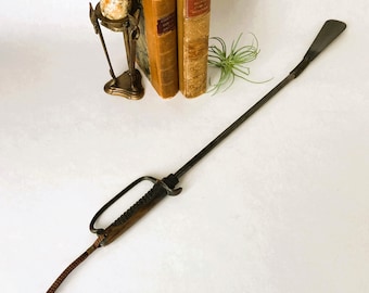 Vintage Long-Handled Flexible Shoehorn with Unusual Sword-Style Grip 23" Long | Gifts for Him or Her | Elderly Shoe Assist Device