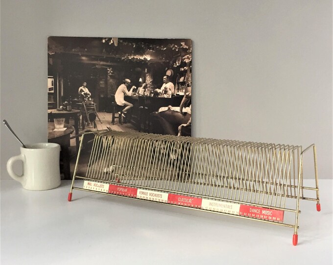Record Holder Vintage Vinyl Rack Numbered Record Divider Etsy