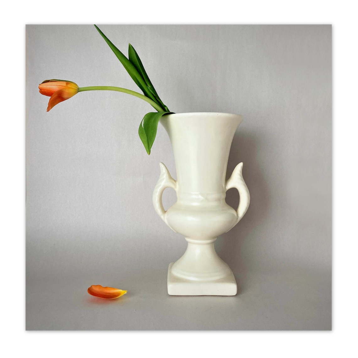 Large Vintage Haeger Doublehandled Urn Vase With Matte Finish Etsy