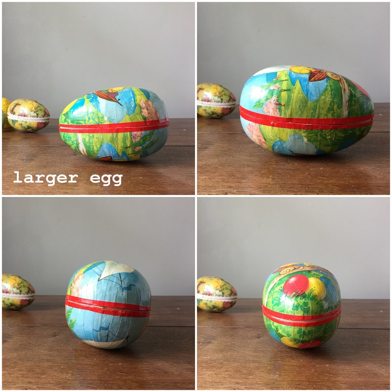 Vintage Paper Mache Easter Egg Made in Western Germany Etsy