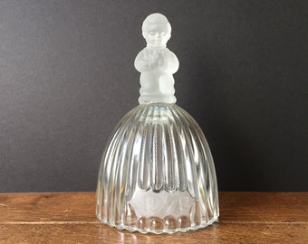 1979 Goebel Annual Frosted Glass Bell Featuring Praying Boy