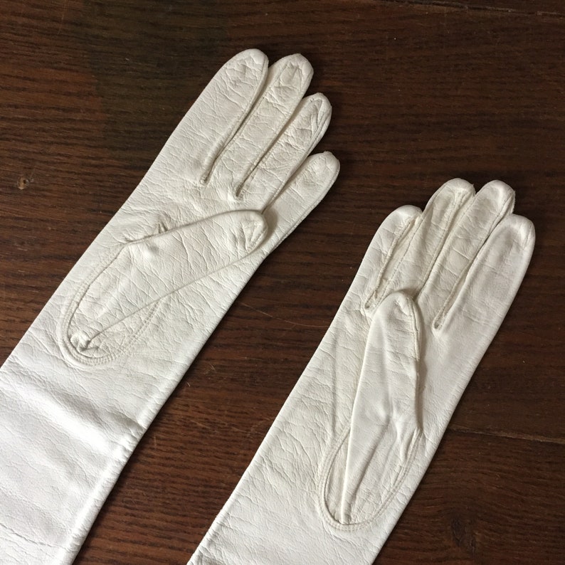 Two Vintage Pairs of White Formal Kidskin Gloves Extra Small Etsy