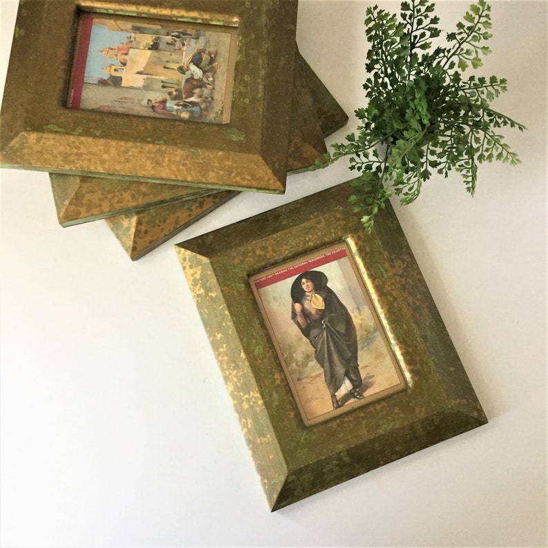 Vintage Malta Prints Maltese In Handmade Frames Typical 1920s Scenes Colonial Era Set Of Four Framed Art
