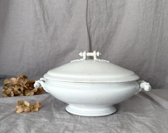 Antique Ironstone Covered Serving Dish by Cockson & Seddon 1875 - 1877 REPAIRED