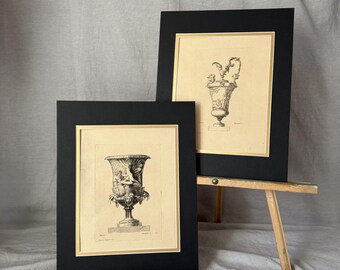 Set #4 Antique French Engravings from 1863 Design Reference Book Ornaments Vases & Decorations After the Masters CHOICE