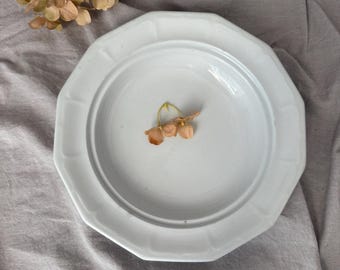 Antique English Ironstone Rimmed Soup Bowl by T&R Boote