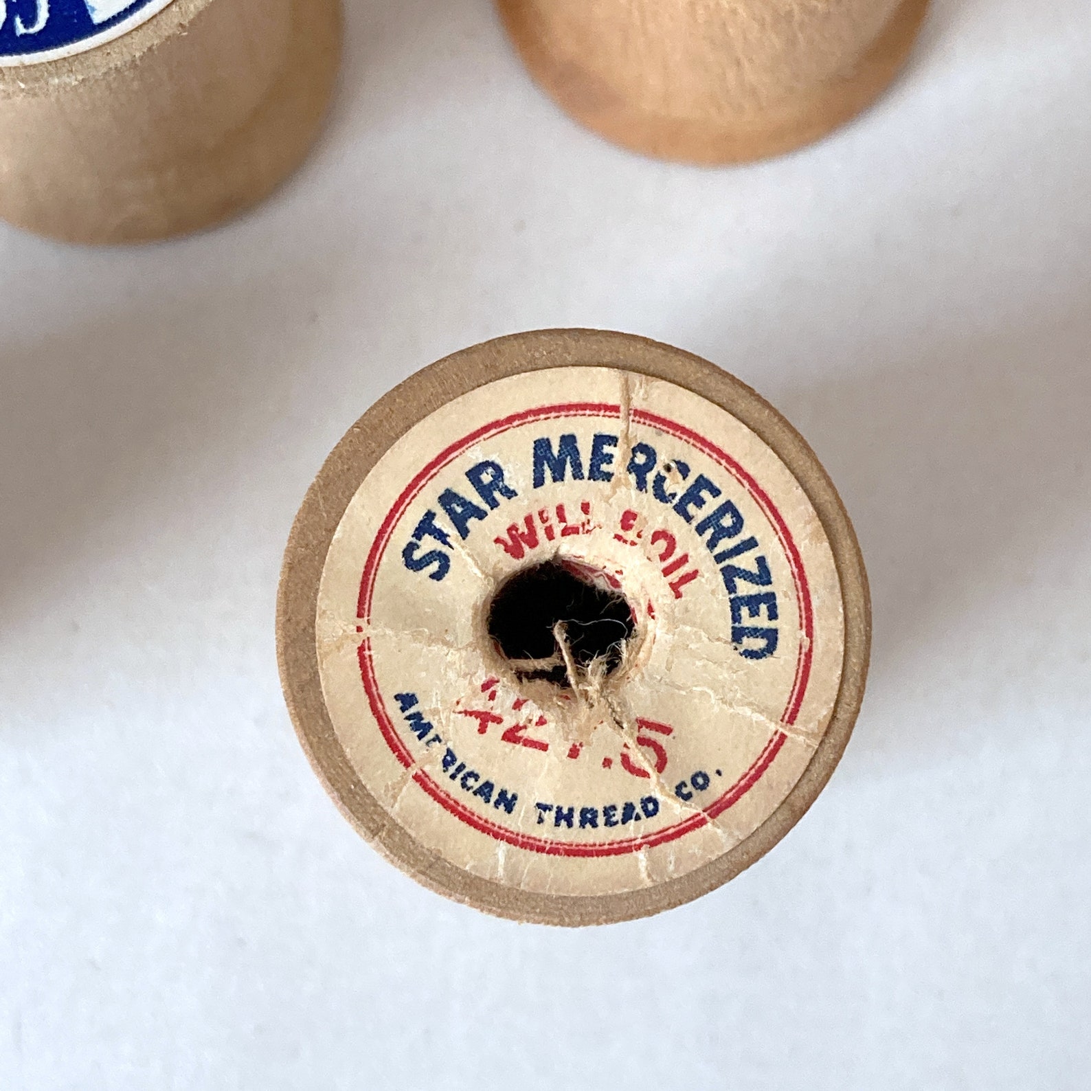 Collection of 10 Vintage Wooden Thread Spools | Farmhouse Sewing Room ...