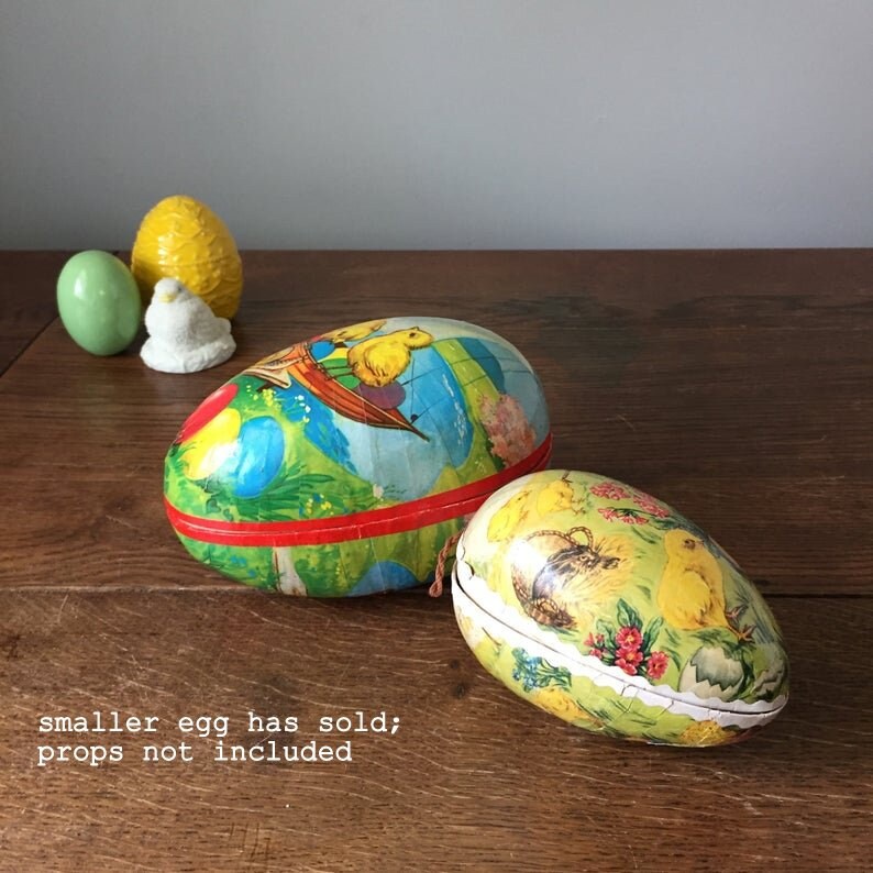 Vintage Paper Mache Easter Egg Made in Western Germany Etsy