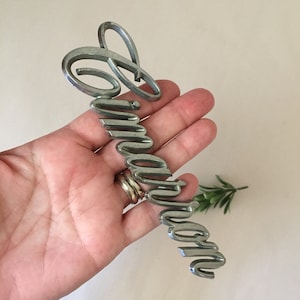 May include: Silver-colored metal emblem with the word "Immaculate" written in a stylized script font.