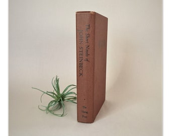 Vintage Book The Short Novels of John Steinbeck | 1953 Hardback Book of 20th Century American Literature Classics
