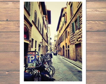 SOFORT-DOWNLOAD - 11 "x 14" Florenz - Straßen von Florenz - Artwork - Reisen Print - Hauptdekor - Fotografie