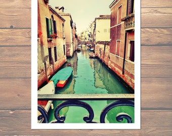 INSTANT DOWNLOAD - 11 "x 14" Venedig - Venedig Canal - Artwork - Reisen Print - Wohnkultur - Fotografie