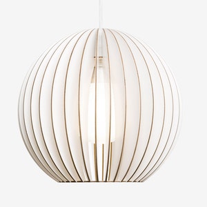 AION wood lamp, wood pendant lights, lampshade image 1