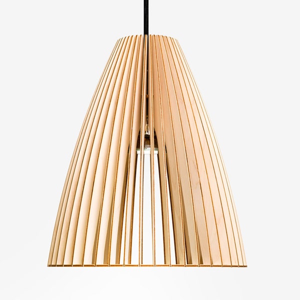 TEIA wood pendant light, woodlamp, lampshade birch