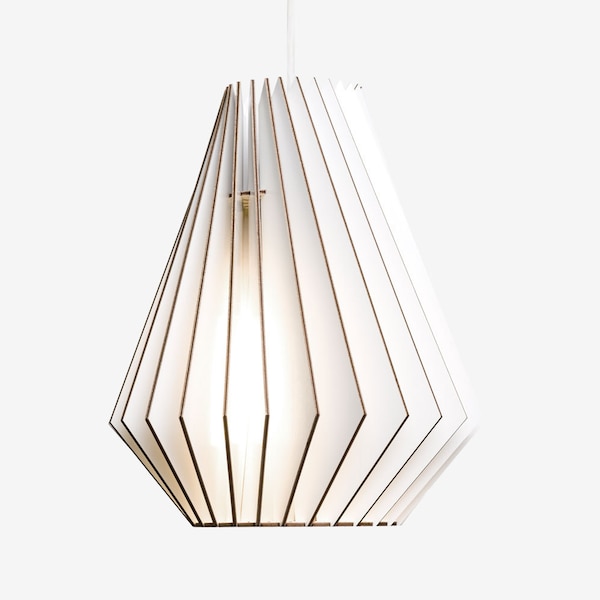 HeKTOR lampada in legno, colorato smaltato